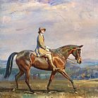 Portrait of Mrs Margaretta Park Frew Riding by Sir Alfred James Munnings